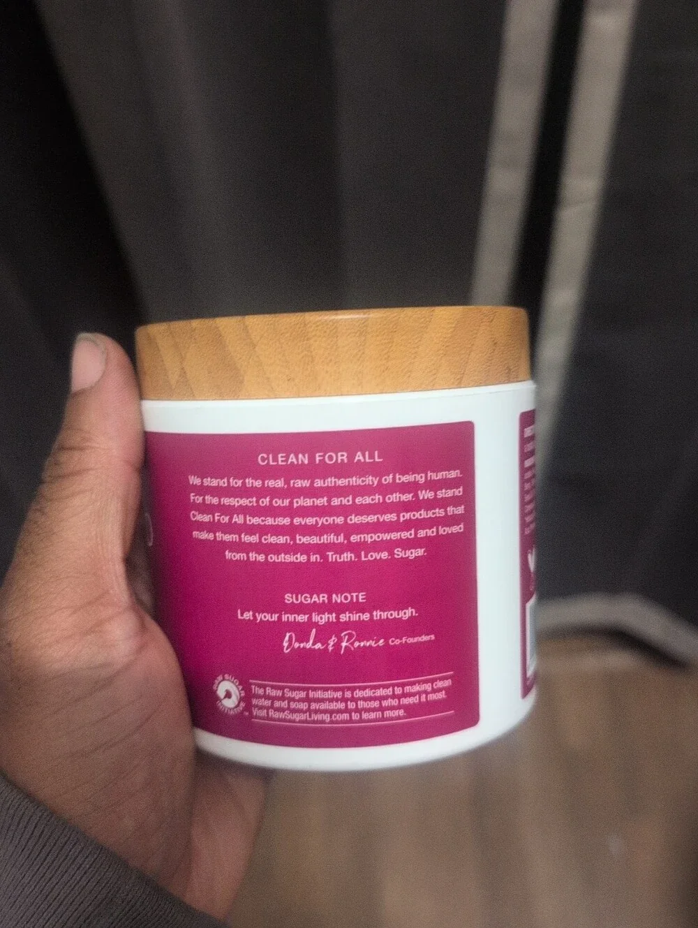 Raw Sugar Sugar Scrub - Pineapple Maqui Berry Coconut - Fuchsia Jar 15oz